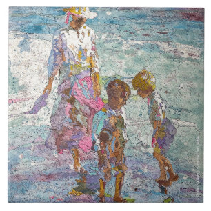 Lumière rassemblée © – Carreau de céramique d'art