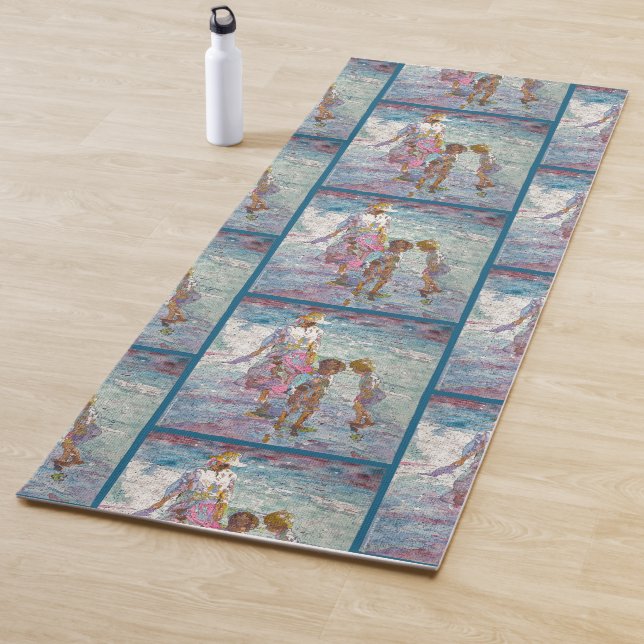 Lumière rassemblée © – Tapis de yoga d'art fin (En situation)