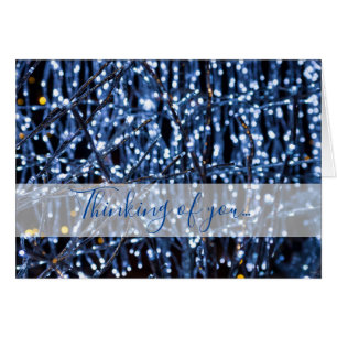 Lumières Bleues Pensée Abstraite De Votre Carte