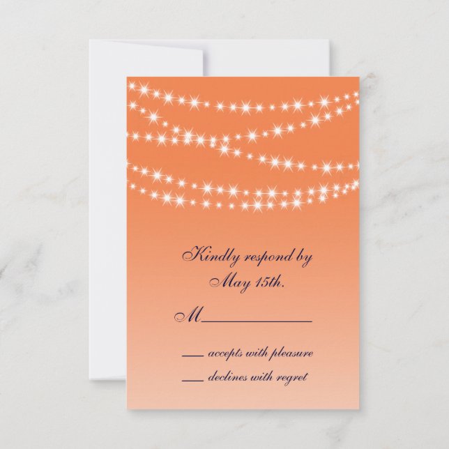 Lumières céleste orange RSVP (Dos)