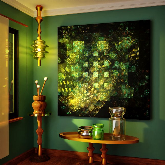 Lumières dans la ville Abstraite toile enveloppée  (Lights in the City Abstract Wrapped Canvas Print)