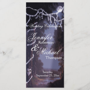 Lumières d'arbre du programme   de mariage