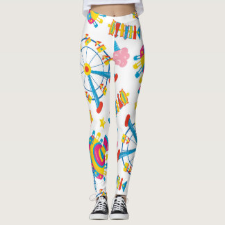 Lumières de Carnaval : Leggings Imprimées Grande R