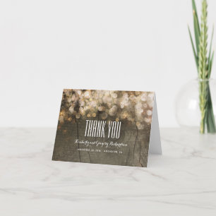 Lumières de chaîne à paillettes dorées Merci Bois 