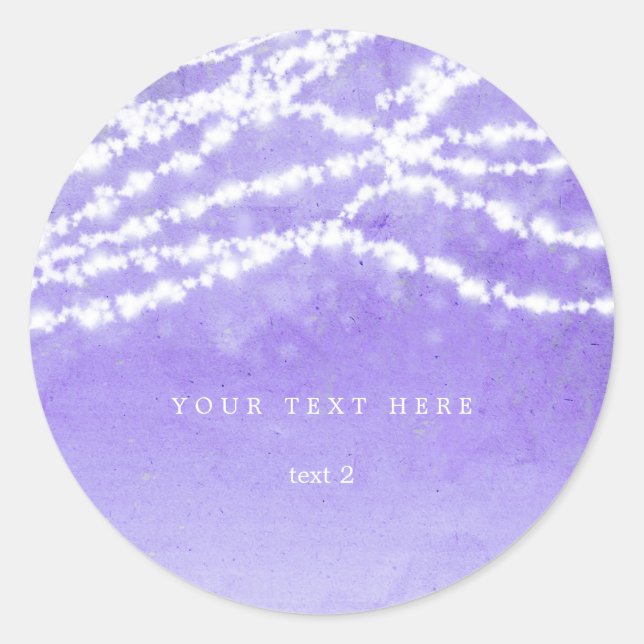 Lumières de corde célestes Autocollants rustiques  (Devant)