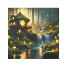 Lumières de fées enchantées et rêves de cascade