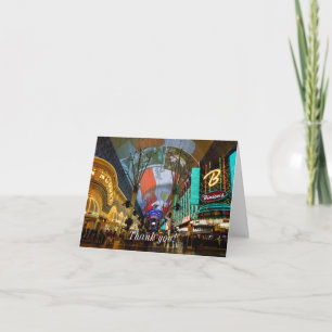 Lumières De Fremont Street Carte de remerciements