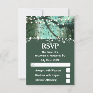 Lumières de la forêt enchantée Rustique RSVP