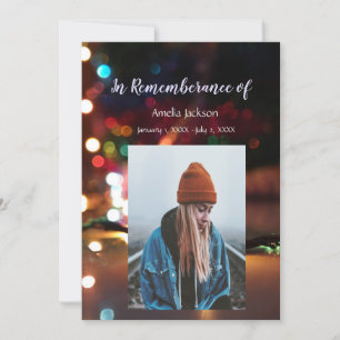 Lumières de Noël des Invitations du service commém