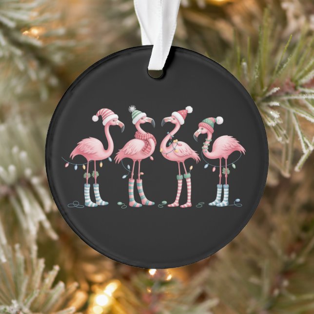 Lumières de Noël Flamant Rose Fêtes de Noël (Arbre)