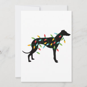 Lumières de Noël Greyhound Cute Cadeaux Amoureux d