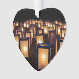 Lumières de Noël la nuit