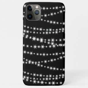 Lumières de Noël sur le coque iphone noir