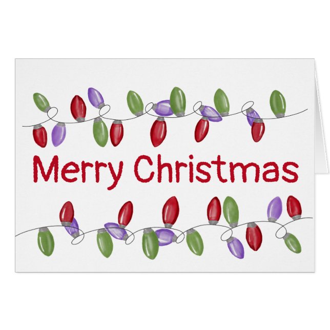 Lumières de Noël Vintage (Devant horizontal)