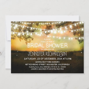 lumières de nuit rustiques invitations à la douche