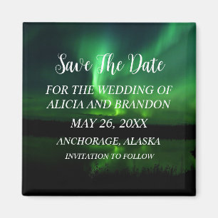 Lumières du Nord Aurora Borealis Magnet Mariage