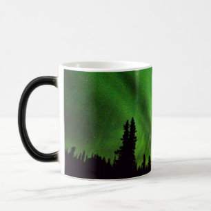 Lumières du nord d'Alaska Morphing la tasse