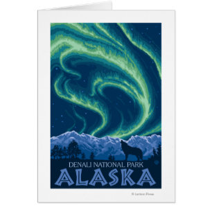 Lumières du nord - parc national de Denali, Alaska