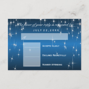Lumières étoilées RSVP en bleu métallique - RSVP