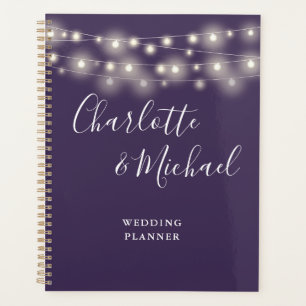 Lumières Guirlande Mariage Violet Signature Script