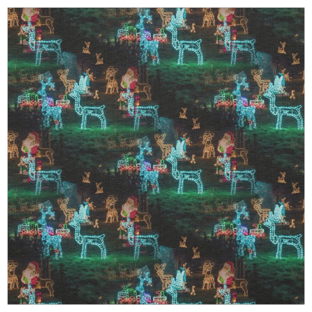 lumières noël tissu xmas (Échantillon)