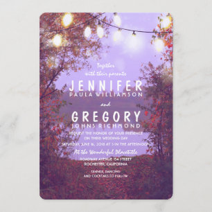 Lumières sur le lac et les cordes Faire-part de ma