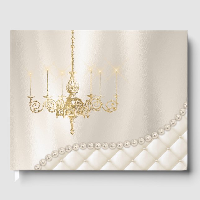 Luminaire mariage Luminaire Pearl d'ivoire Livre d (Recto)