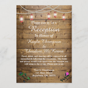 Luminaire Rustique Lanterne Carte de réception de