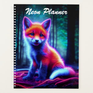 Luminescent renard animal profond bois foncé