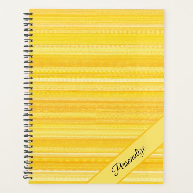 Lumineuse Citron Jaune Moderne Grille Calendrier M (Devant)