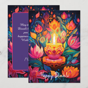 Lumineuse Diwali Splendor carte