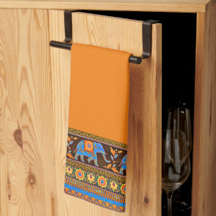 Lumineux éléphants serviette de cuisine