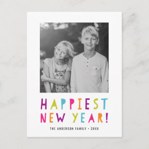 Lumineux et gai   Carte photo du Nouvel An