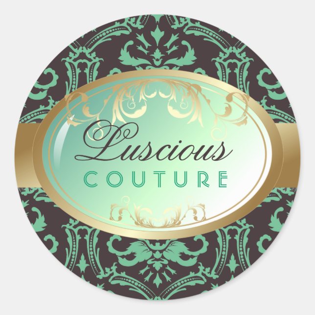 Luminosité 311-Luscious - Autocollant Turquoise (Devant)