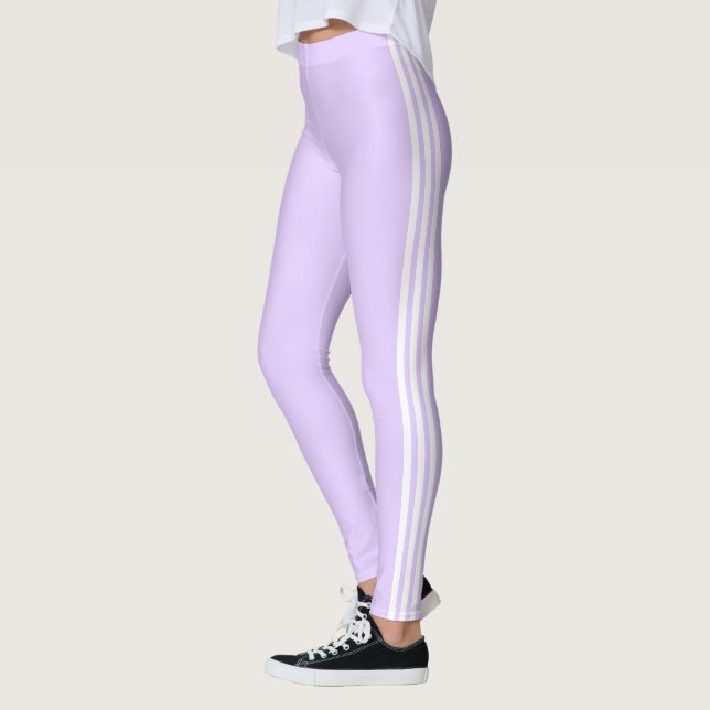 Luminosité de la bande latérale Leggings violets C (Gauche)