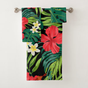 Luna Hibiscus Garden Hawaiian - rouge et noir