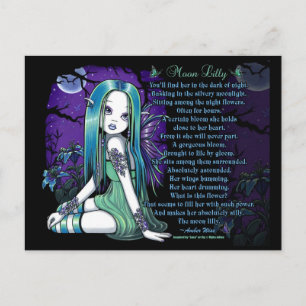 Luna Moon Lilly Myka Jelina Poem Fée Carte postale