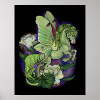 Luna Moonduster Moth Fairy Horse Poster