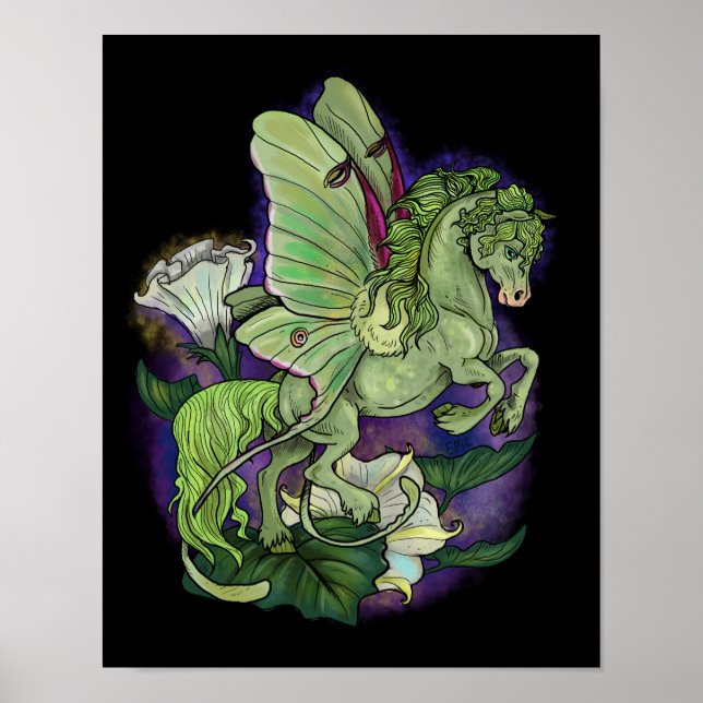 Luna Moonduster Moth Fairy Horse Poster (Devant)