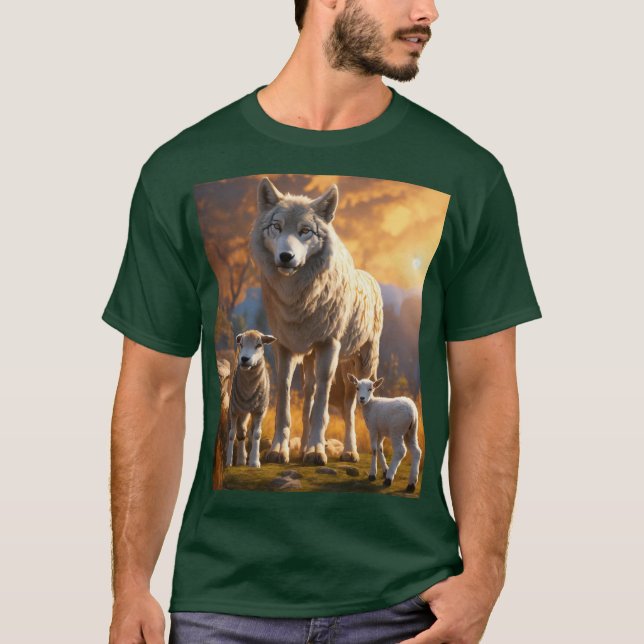 Lunar Howl : Wolf T-Shirt Design (Devant)