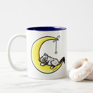 Lunar Love Ragdoll Chat à deux tons café Mug