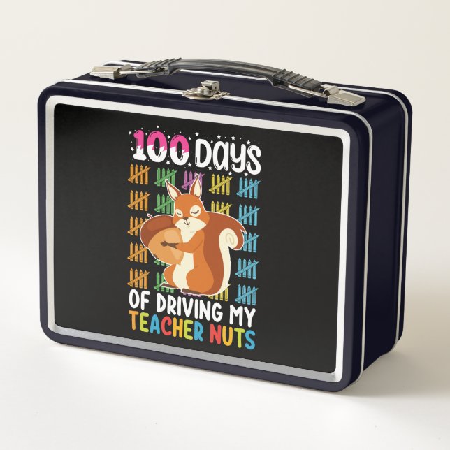 Lunch Box 100 jours à rendre mon professeur fou écureuil (Devant)