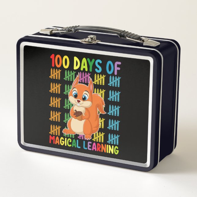 Lunch Box 100 jours d'apprentissage magique de l'école des é (Devant)