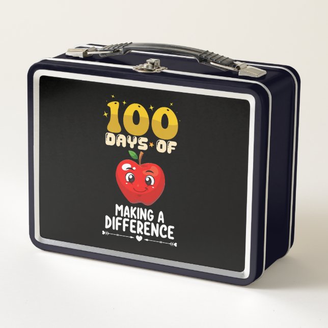 Lunch Box 100 Jours De Faire Une Différence Apple (Devant)