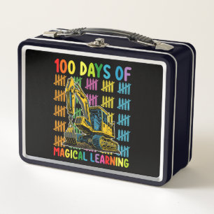 Lunch Box 100 Jours d'école de pelles mécaniques d'apprentis