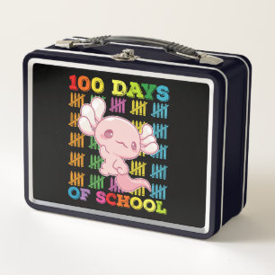 Lunch Box 100 jours d'école Professeur Axolotl