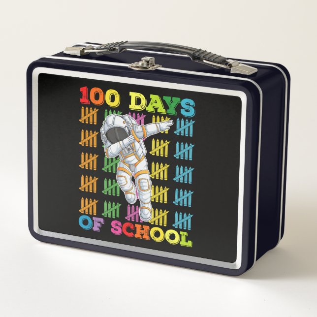 Lunch Box 100 Jours D'Enseignant D'Astronaut Scolaire (Devant)