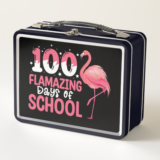 Lunch Box 100 Jours Flamazing d'école Professeur Flamant (Devant)