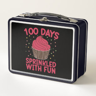 Lunch Box 100 Jours Parsemés De Fun Cupcake Écolière