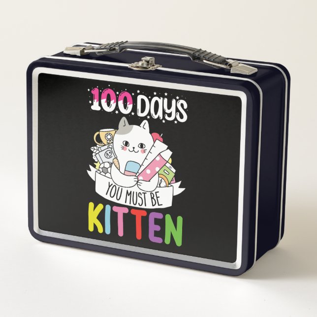 Lunch Box 100 jours, vous devez être un chaton de l'école (Devant)